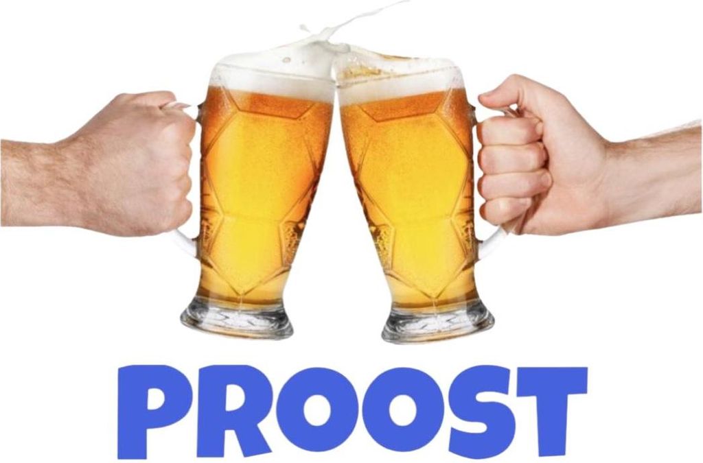 Biergläser, Bierkrug, Text „Cheers“, vollfarbig, zum Aufbügeln, groß