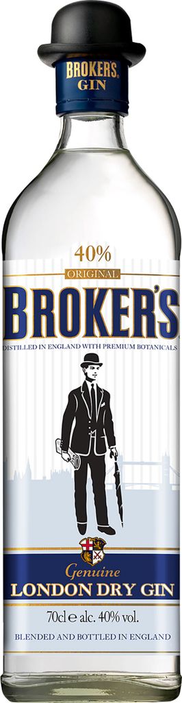 Broker's Broker's dry Gin 40% vol Gin NV Gin ( 1 x 0.7 L ) Produktbild 
