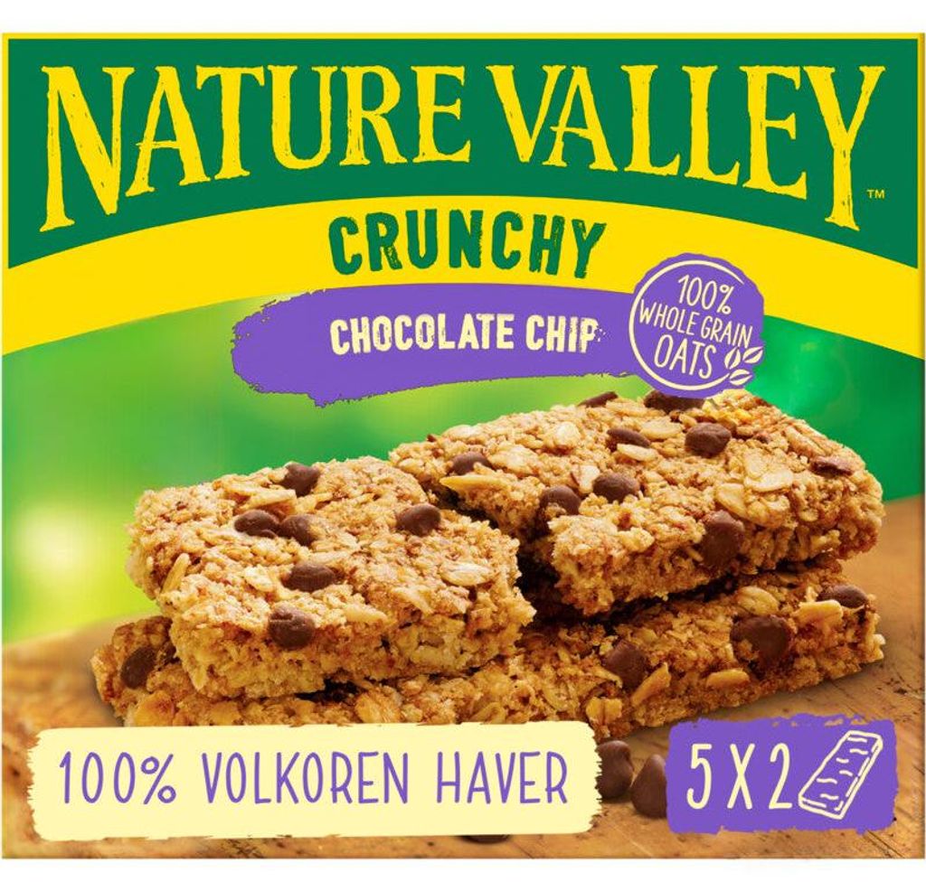Nature Valley Crunchy Müsliriegel Schokoladenstückchen 210 Produktbild 