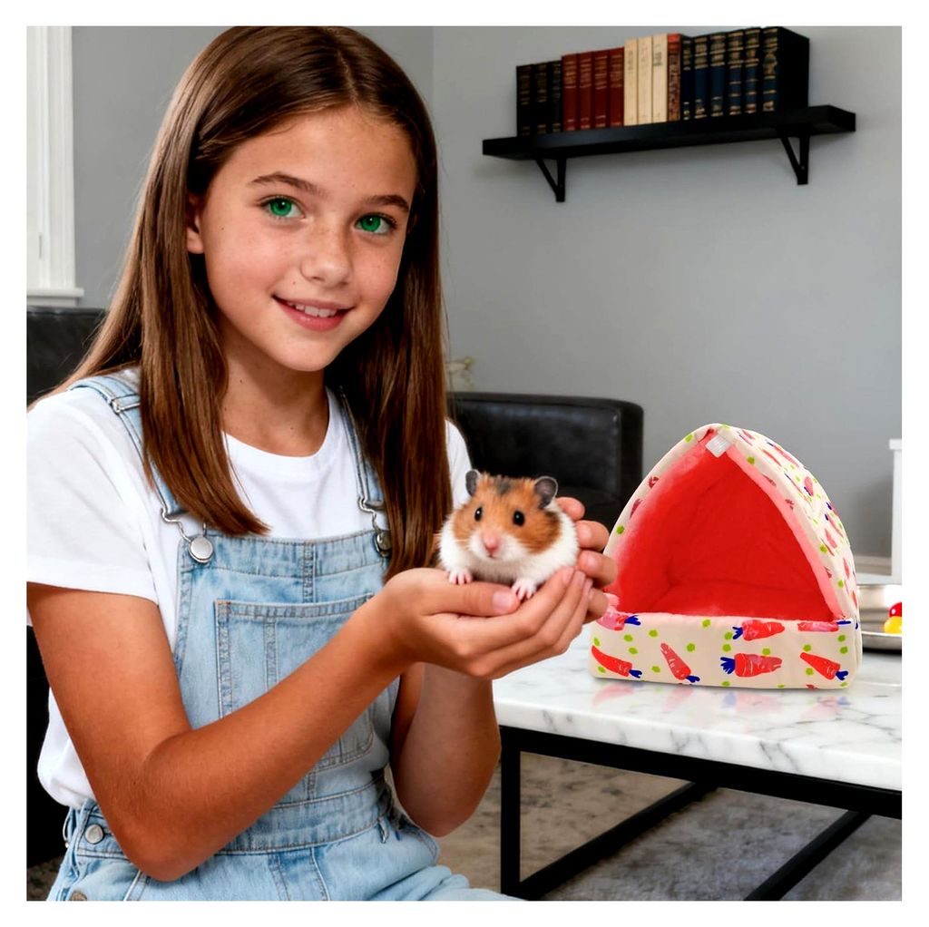Meerschweinchenbett und Haus für Käfige, Waschbares Kleintierversteck für Hamster, Chinchilla und Meerschweinchen