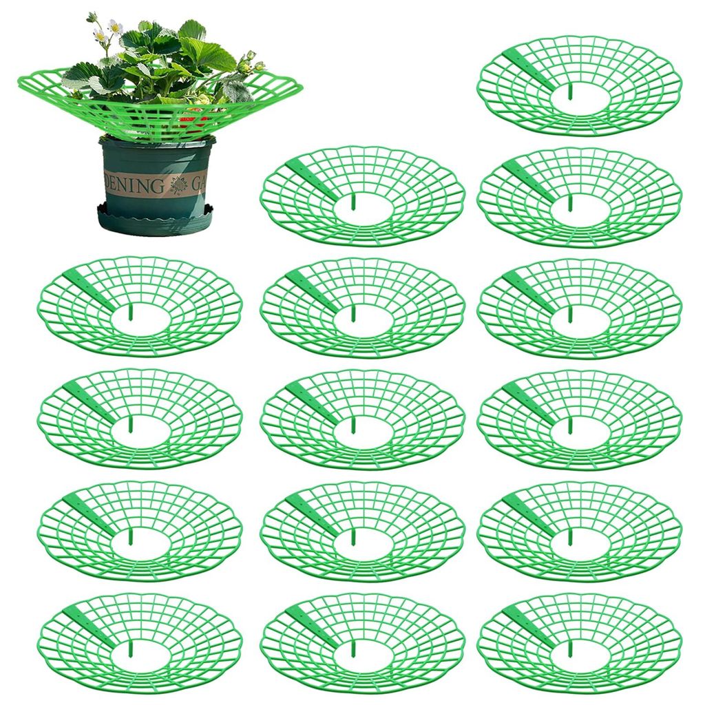 gartenstützrahmen für erdbeeren – balkonpflanzen ständer aus korrosionsbeständigem material – stabiler pflanzenrahmen für obst- und gemüs...