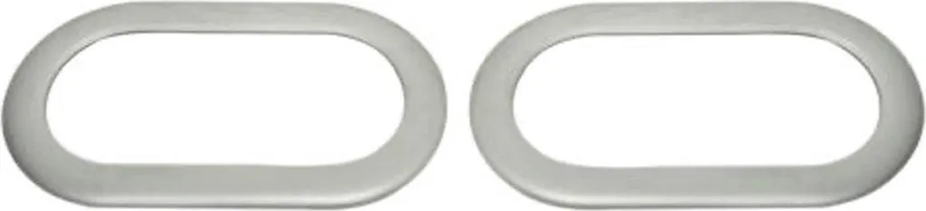 Cornice indicatore di direzione laterale per VW Lupo Fox Vento Up acciaio inox argento 2x