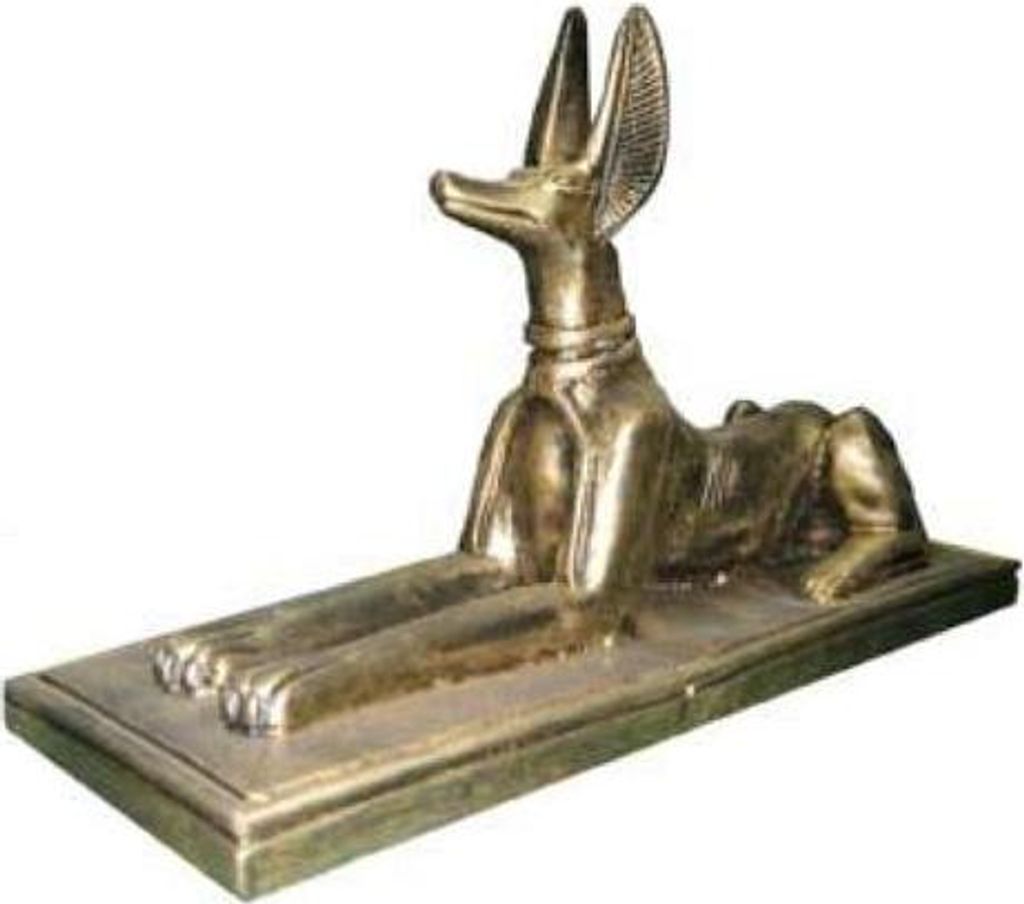 Ägyptische Figur Schakal Anubis aus Kunststoff Groß god of death Dekoration 23cm