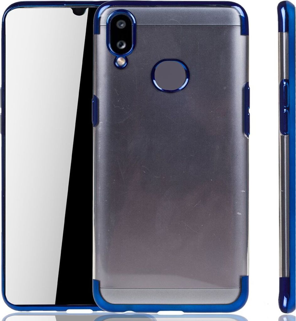 Handyhülle für Samsung Galaxy A10s Blau - Clear - TPU Silikon Case Backcover Schutzhülle in Transparent Blau