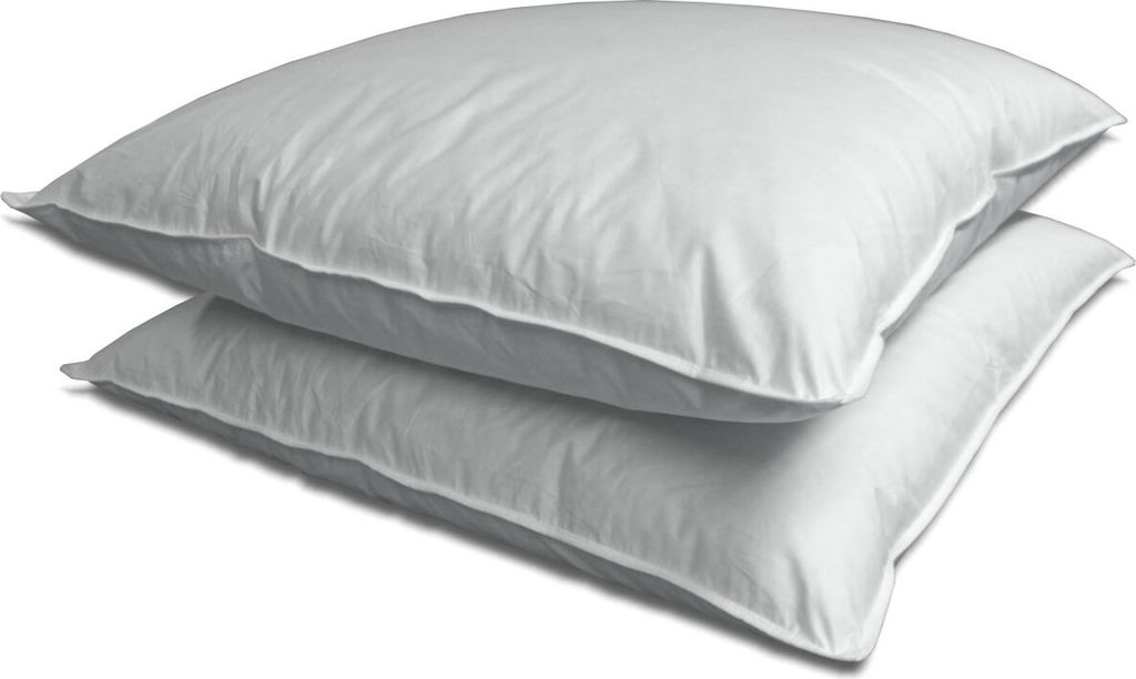 Kopfkissen Set Kuschelzeit in 80x80 cm - mit je 1000 Gramm Füllung aus 100% Federn