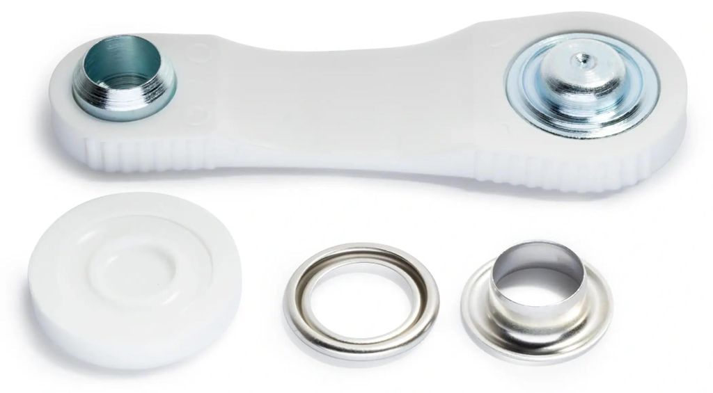 Prym 15413700, Zapięcie na nit, Metal, Srebrny, Srebrny, Zdjęcie produktu 