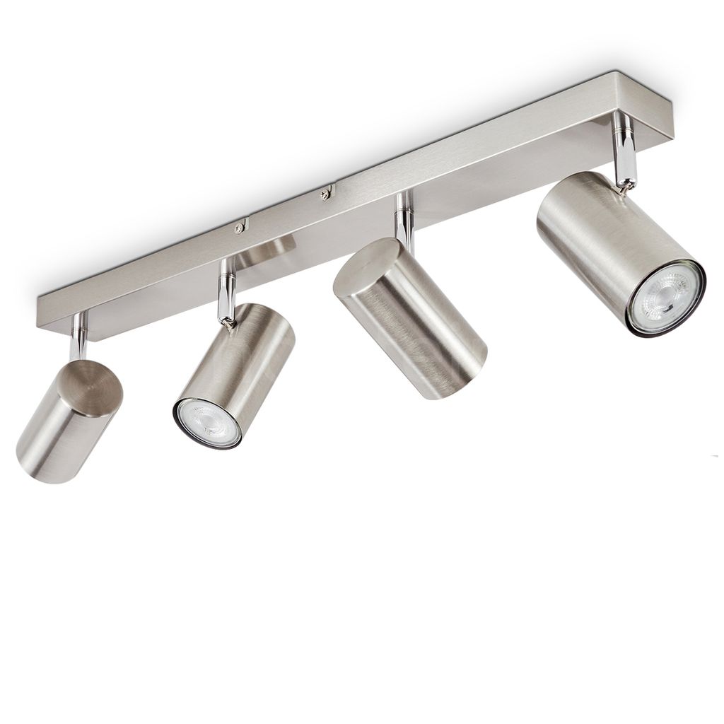 Gambellara »Gambellara« moderne Deckenlampe aus Metall in Nickel-matt/Chrom