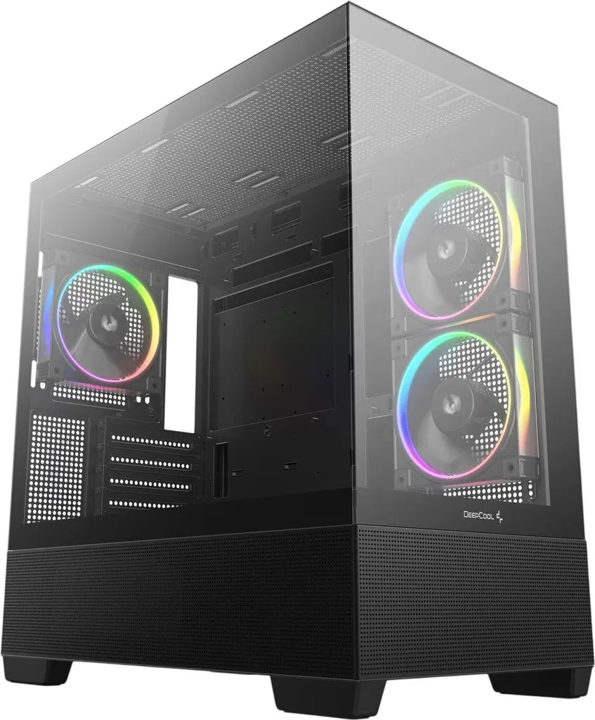 Boîtier PC DeepCool CG380 3F avec Vitre en Verre Trempé et Hauteur 17,6cm