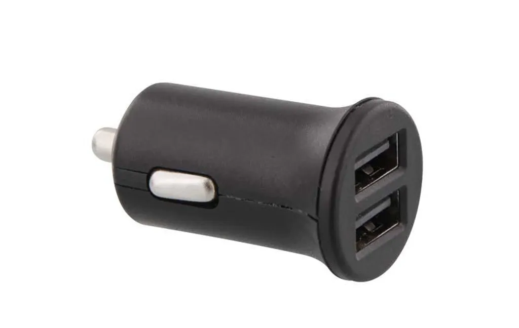 Caricatore Auto T'nB ACGPCAR2A Nero 5V | Doppia USB 2A per Viaggi