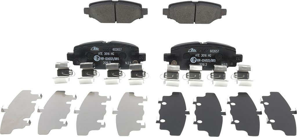 Bremsbelagsatz, Scheibenbremse ATE 13.0460-2657.2