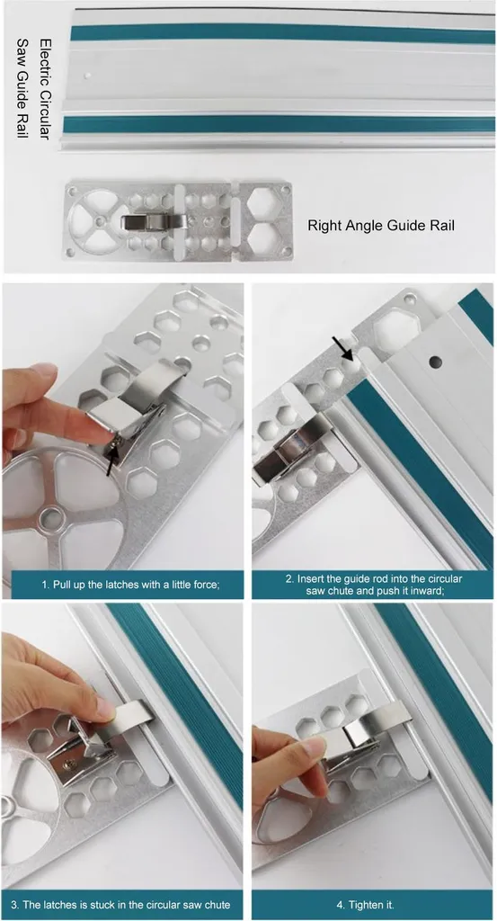 Guide de sciage perpendiculaire 90° pour rail de guidage électrique - 18