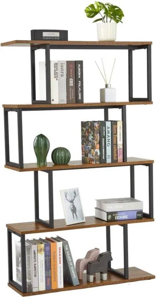 Optimiser petit espace avec bibliothèque bois verticale 4 niveaux S
