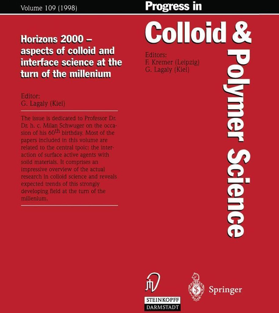 Horizons 2000 - aspects of colloid and interface science at the turn of the millenium