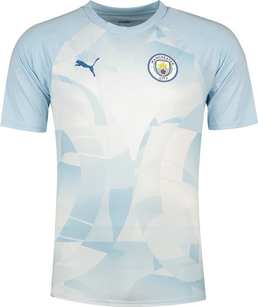 Puma Manchester City Fc 23/24 Vor Dem Spiel Kurzarm-t-shirt Blau M Blau M