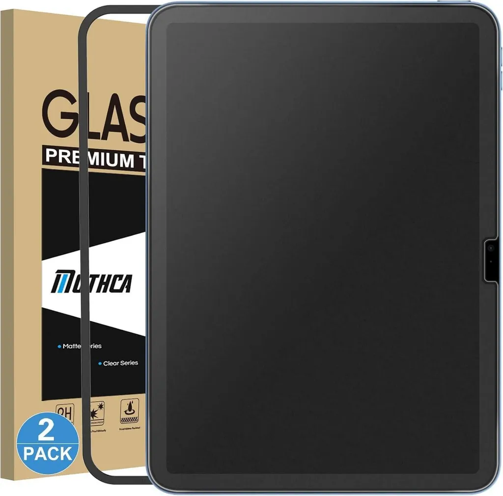 Verre Trempé Mat iPad 10 Anti-Reflet Mothca Protection Écran Anti-Trace