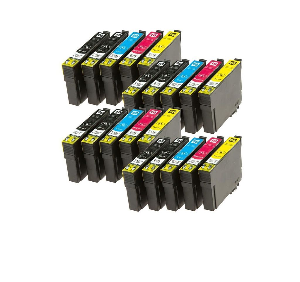 Tisanto 20 XL Patronen TINTE XL kompatibel zu Epson Workforce für den Drucker WF-2010W WF-2650DWF
