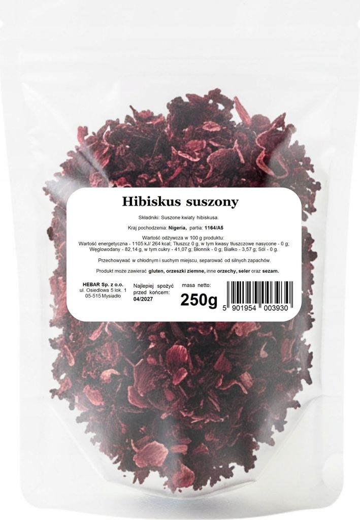 Sušený ibišek 250 G - Ovocný čajový základ - Intenzivní Obrázek produktu 