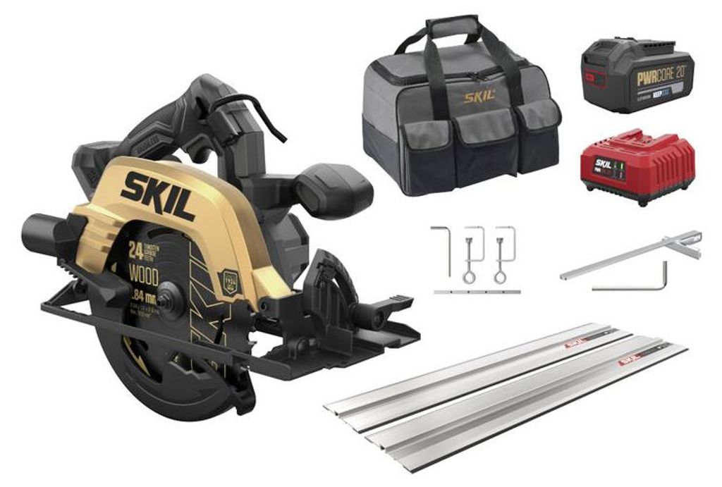 Skil 20V 3575 DB 184mm Akku-Kreissäge + Führung (1x4.0Ah Produktbild 