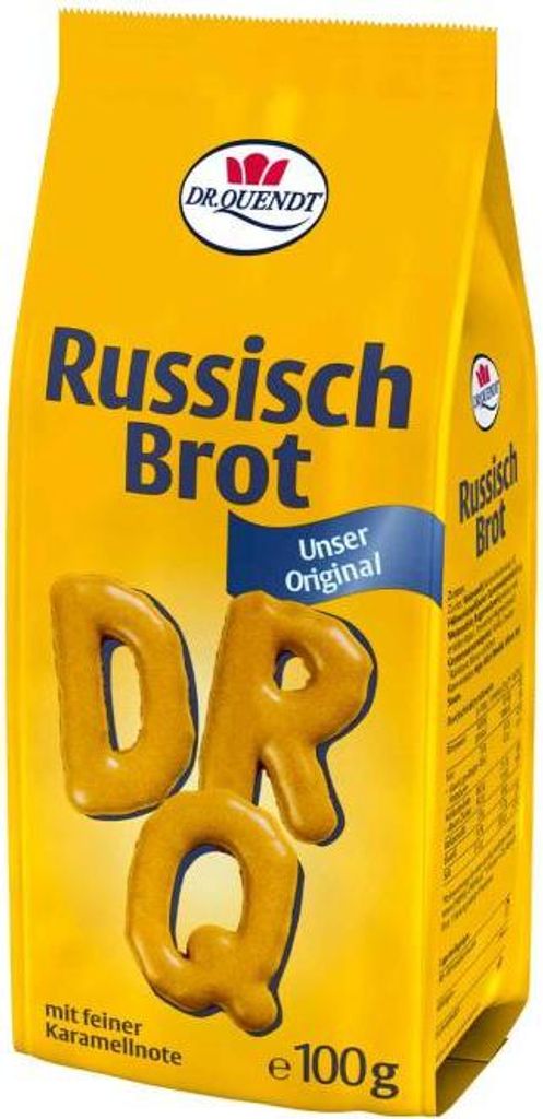 Dr Quendt Russisch Brot knusprig süße Buchstaben Plätzchen Produktbild 
