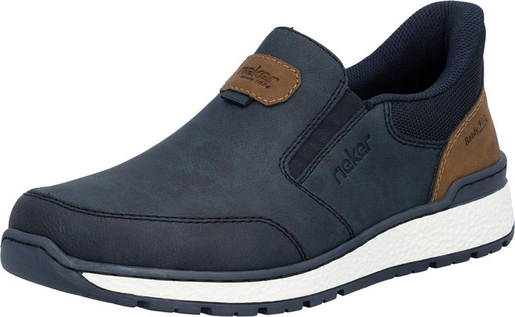 Rieker uomo slip-on scarpa bassa extra larga con solette Immagine del prodotto 