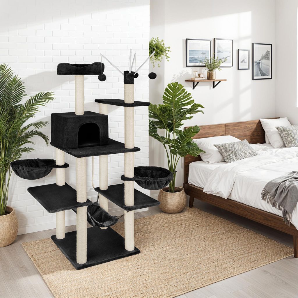 Kratzbaum Lilou 165 cm inklusive 4 Spielbällen, Kordel und Produktbild 8