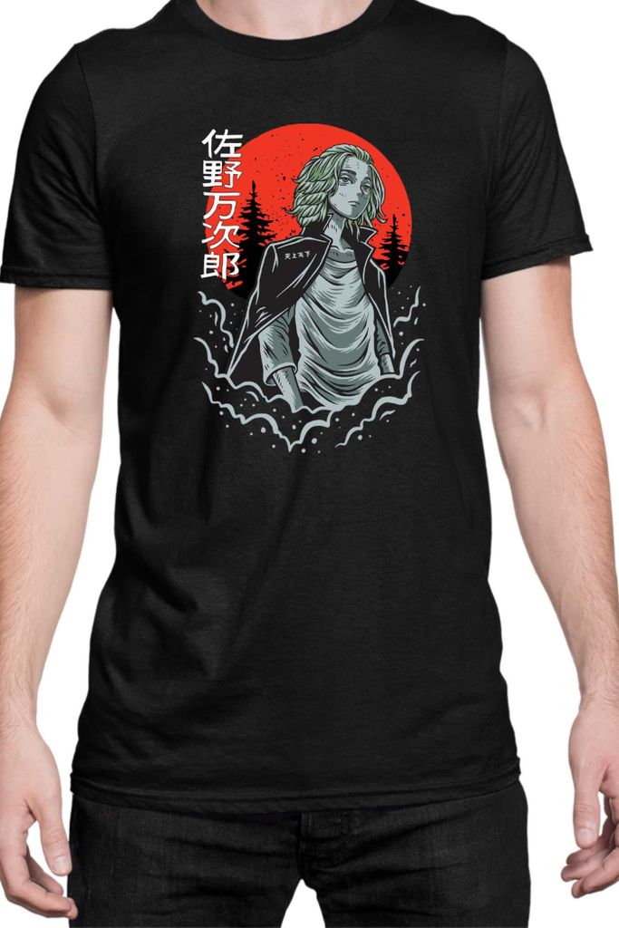 Herren T-Shirt Manga Japan Anime Comics Animation Tokyo Anime Revengers 0020, Man 5XL / Schwarz