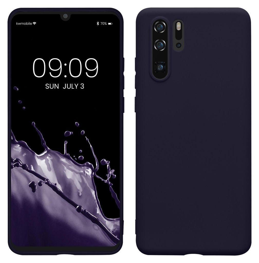 kwmobile Handyhülle für Huawei P30 Pro Hülle - TPU Case - Kabelloses Laden - Schutzhülle Cover in Deep Ocean