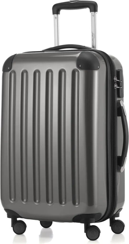 Valise Alex HAUPTSTADTKOFFER 4 Roues Doubles 55cm 42L Gris Titan