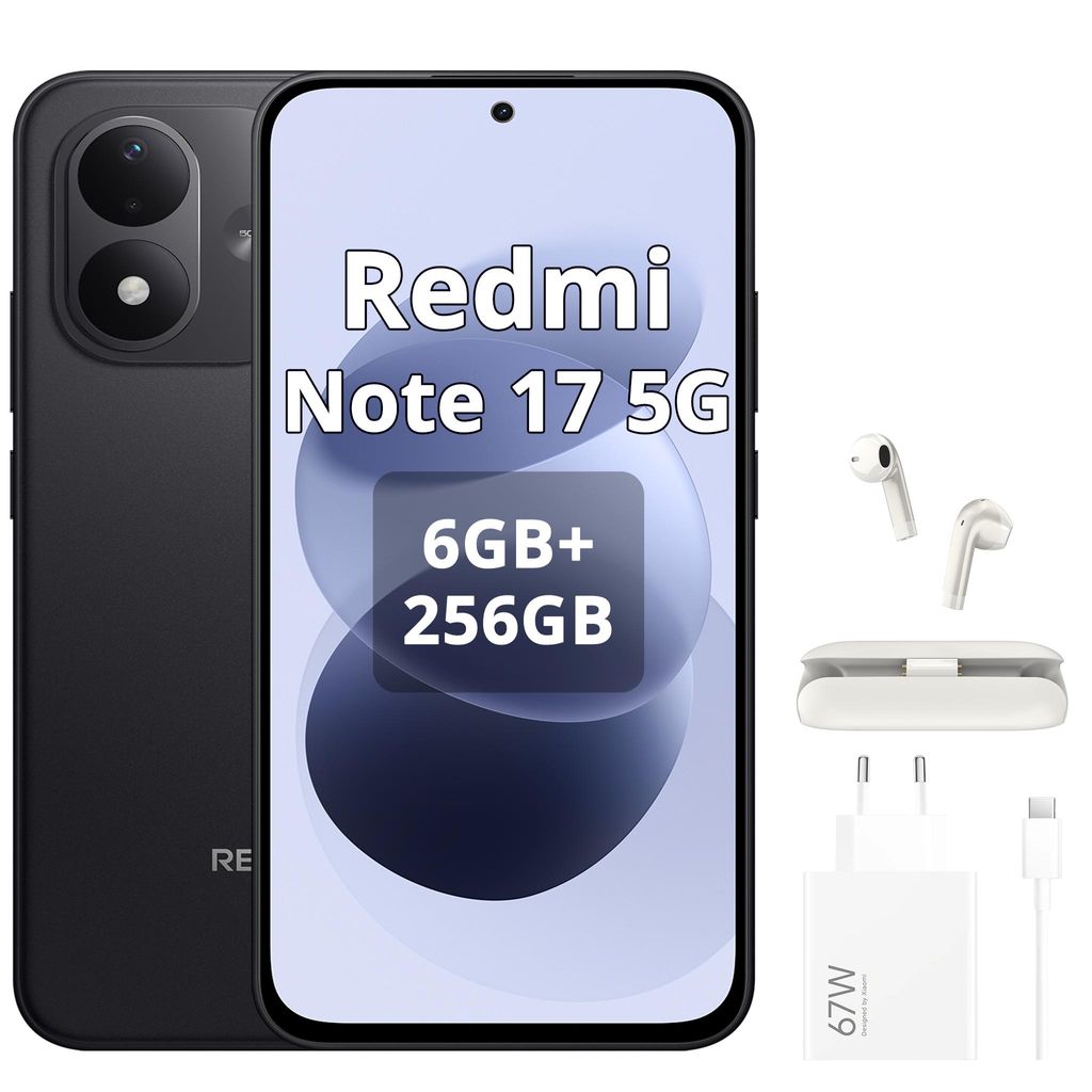 Xiaomi REDMI Note 17 5G Smartphone 7700mAh 6GB/256GB Produktbild  KI-generiertes Bild