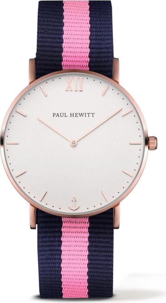 PAUL HEWITT Sailor Line Armbanduhr Rose Gold Navy blau-pink PH-SA-R-St-W-NLP-20