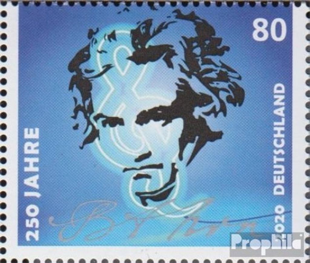 Briefmarken BRD (BR.Deutschland) 2020 Mi 3513 (kompl.Ausg.) postfrisch Ludwig van Beethoven