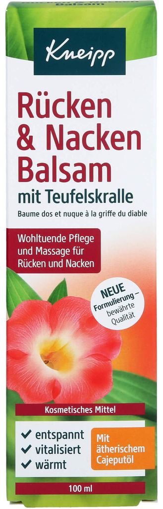 Kneipp, Baume relaxant pour le dos et la nuque, 100 ml Image du produit 