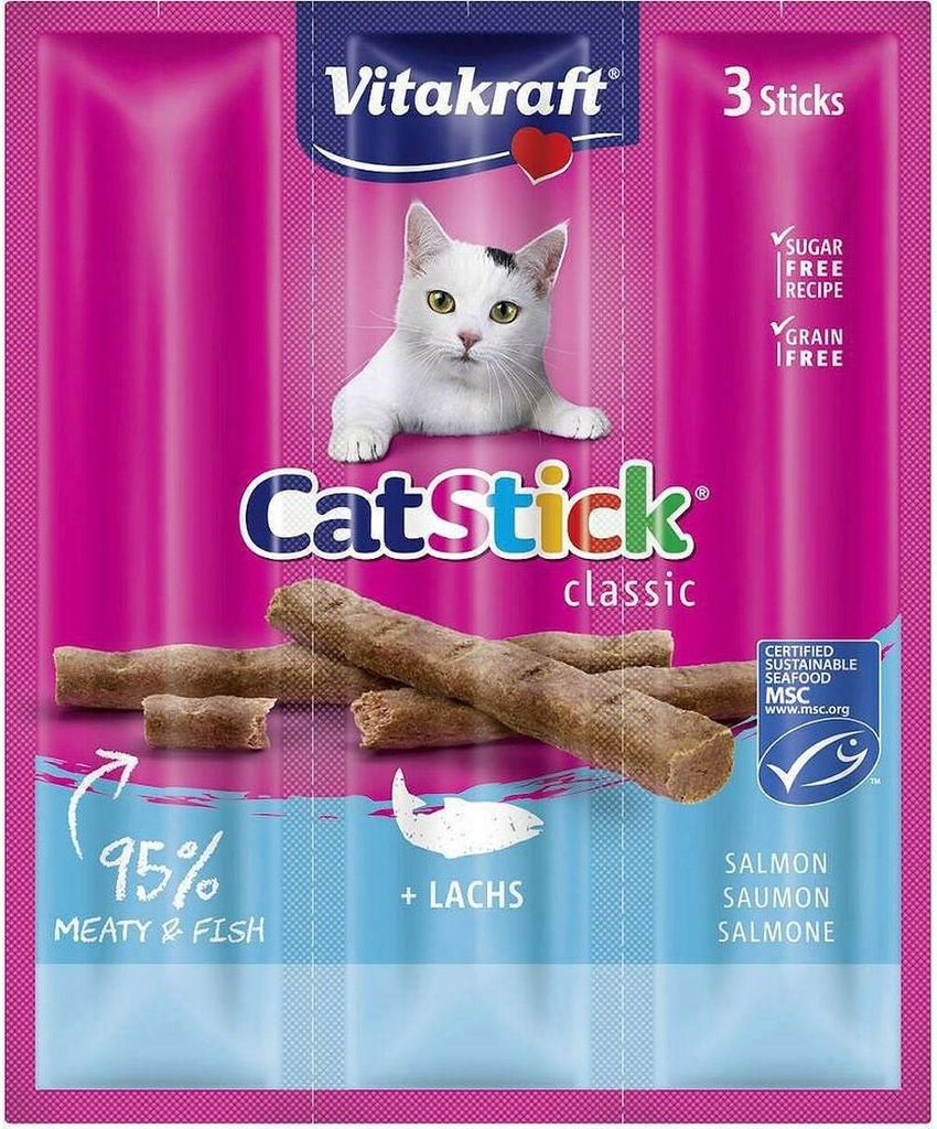 Vitakraft Cat Stick Classic Salmon 18g [18201] Image du produit 