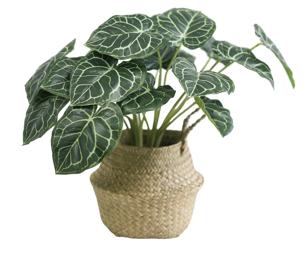 Anthurium artificiel 46 cm en cristal avec pot pour déco de printemps