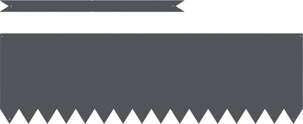 Rasenkanten 30 Stk. Anthrazit 100x0,5x30 cm Stahl, Beeteinfassungen DesignMöbel Neu