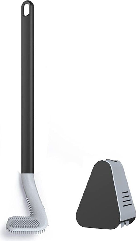 Golf Toilettenbürste, Langstielige Toilettenbürste, Golf-silikon-toilettenbürste, Keine Sackgassen-Reinigungsbürste, Badezimmer-WC-Bürsten & H...