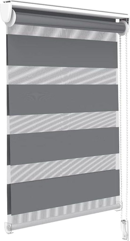 VOUNOT Rollladen Tag und Nacht doppelt - 50 x 150 cm - ohne Bohren - Schlafzimmer - einfach zu installieren