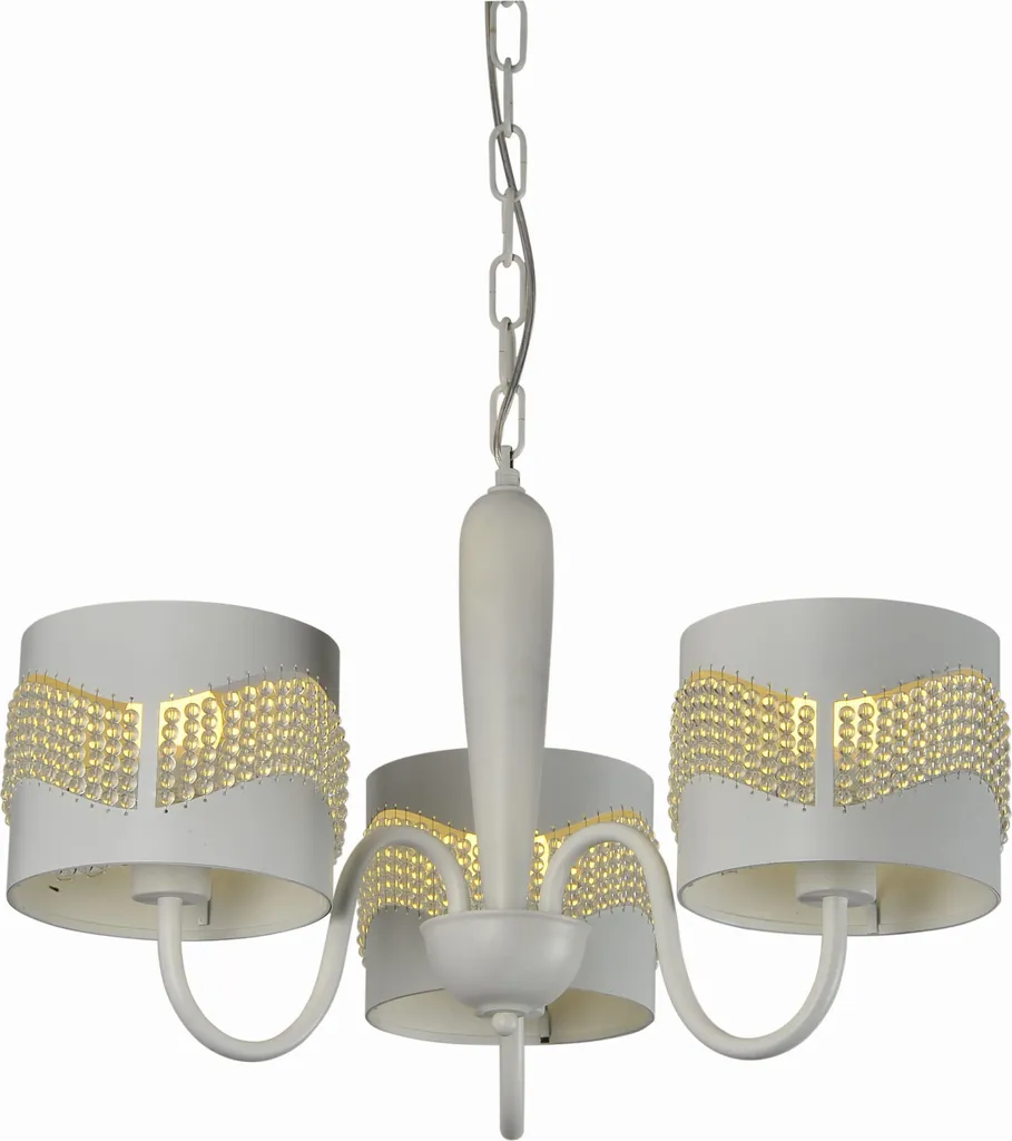 Luminaire intérieur blanc Antonio : la solution pour un salon sombre et chic