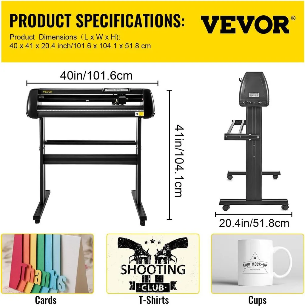 Traceuse de vinyle grand format 870mm avec écran LCD et accessoires - 7