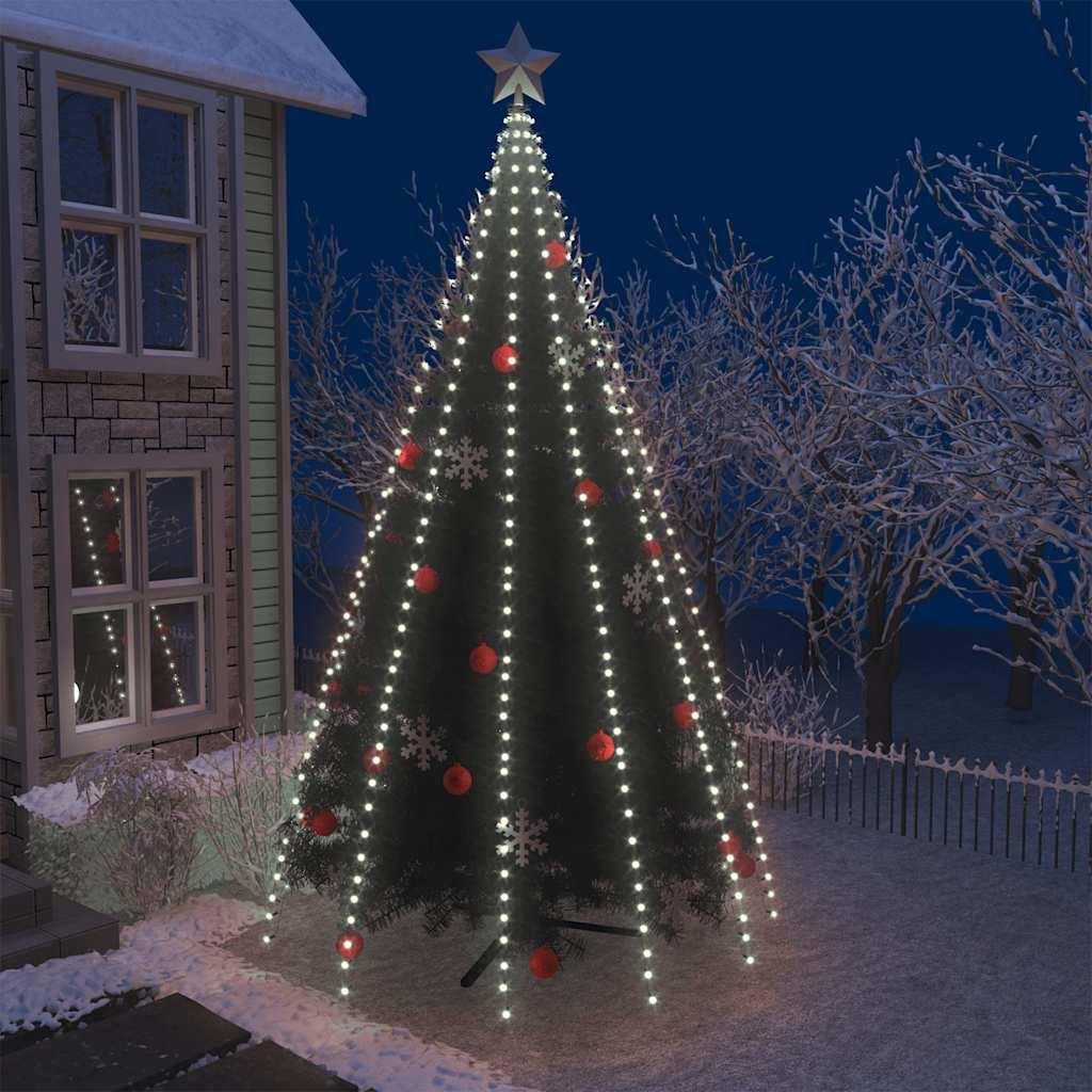 vidaXL Illumination du sapin de Noël 500 LED blanc froid Image du produit 