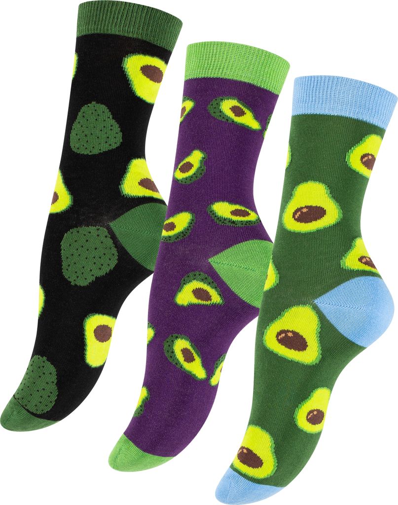 Vincent Creation® 3 Paar Avocado Socken One Size (36-40) Produktbild 