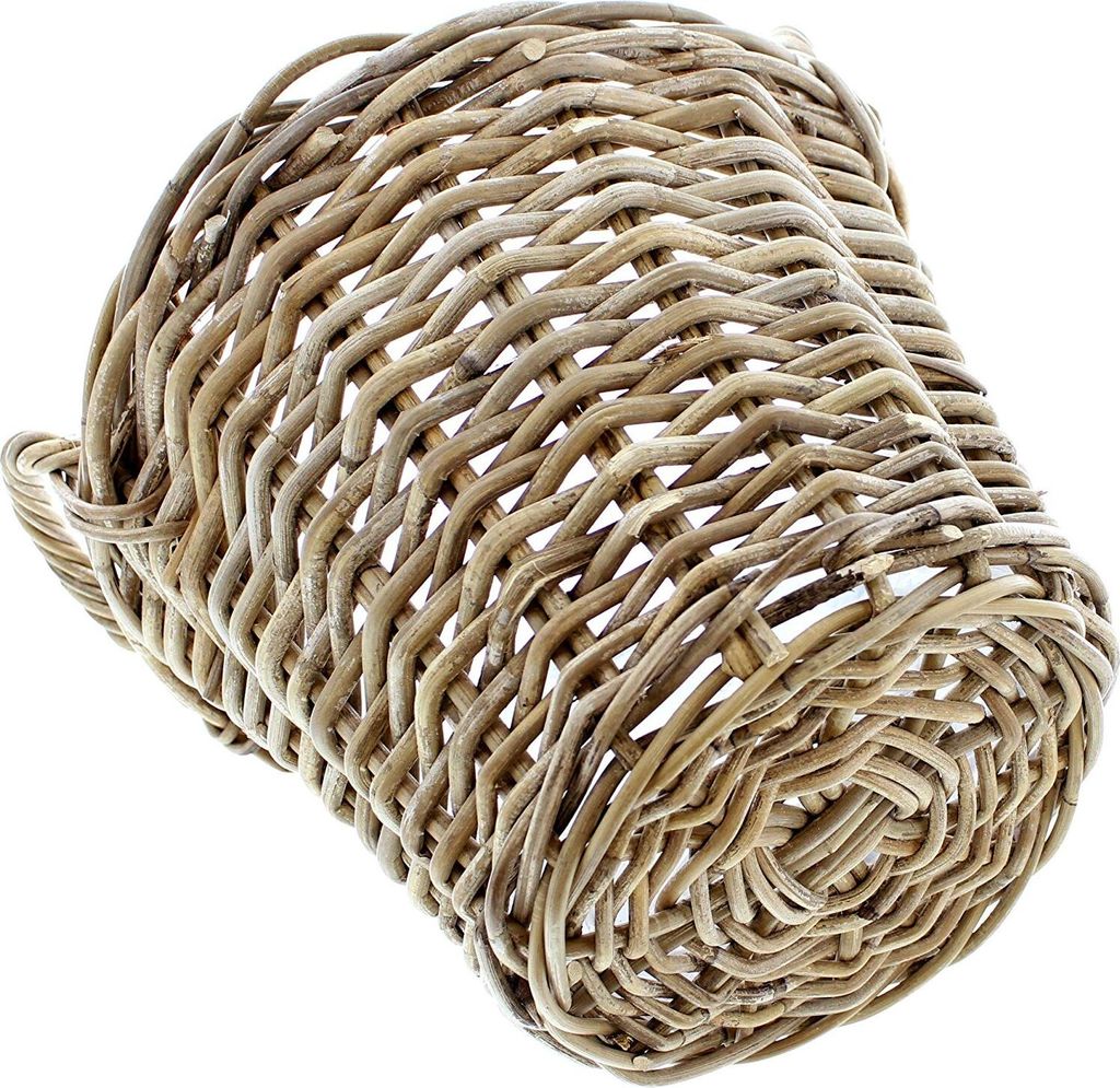 Pflanzkorb aus Rattan, groß, Blumen Pflanz Korb Kübel Topf Produktbild 7