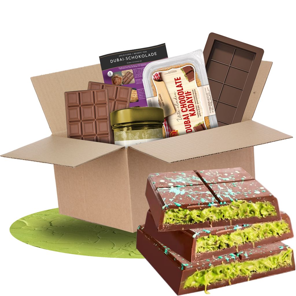 Dubai Schokolade Set [inkl. Form] Dubaischokolade Kit zum Produktbild 