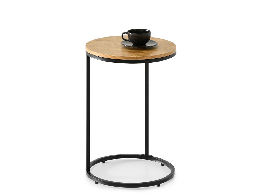 Table d'appoint TENOCH - noir / chêne Image du produit 
