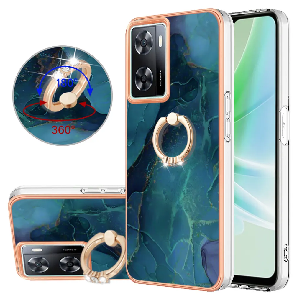 Offerta! Custodia OnePlus Nord N300 Silicone TPU Bumper Verde + Anello