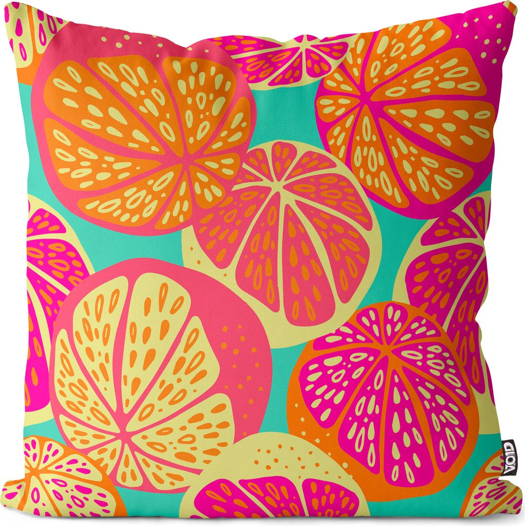 VOID Retro Orangen Limetten Kissenbezug Kissenhülle sofa couch wohnzimmer dekoration wasserfest Outdoor Garten Kissen bezug deko