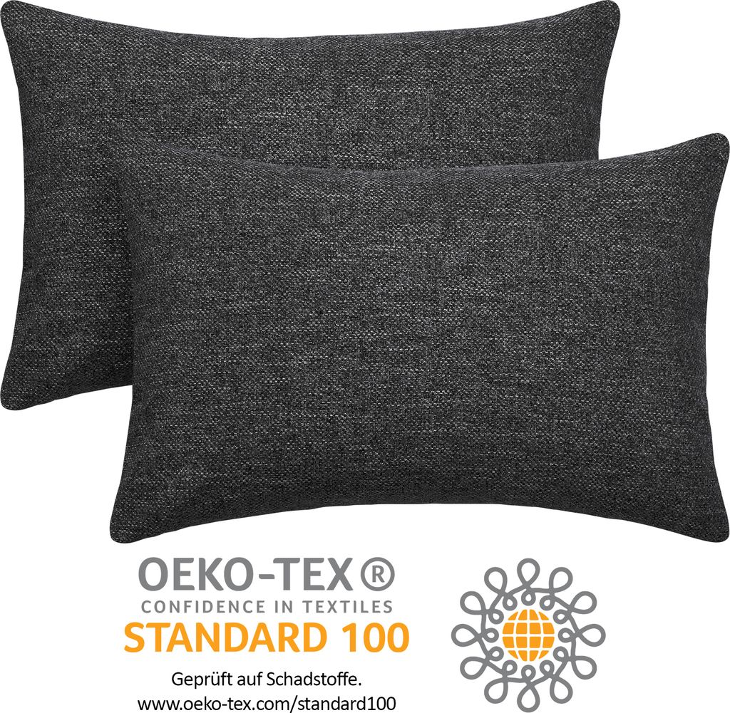 Selfitex 2er Set 40x60 cm, Sofakissen mit Füllung und Produktbild 3