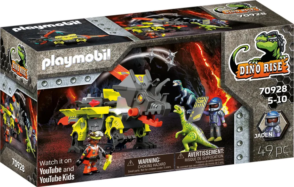 PLAYMOBIL 70928 Robo-Dino machine de combat pour aventures Dino Rise