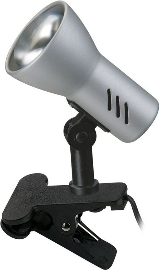 Klemmleuchte schwenkbar Kabelschalter 1x E14 40W titan Produktbild 