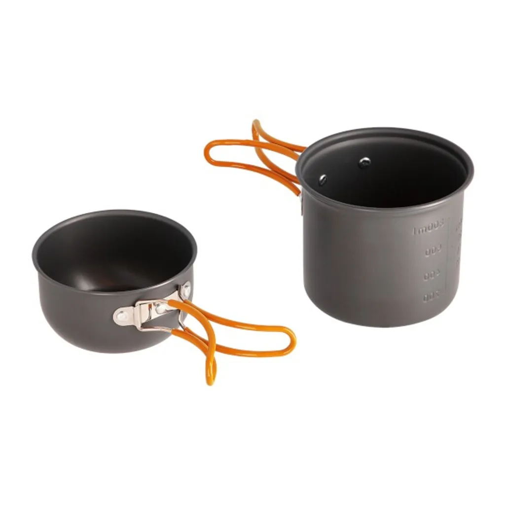 Set de cuisson de camping avec casseroles et couverts NILS Camp